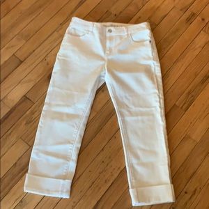 Roll cuff Capri jeans